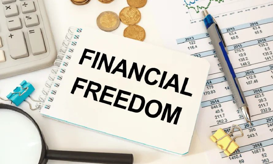 Financial freedom vision board
